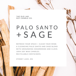 Palo Santo + Sage Soy Candle