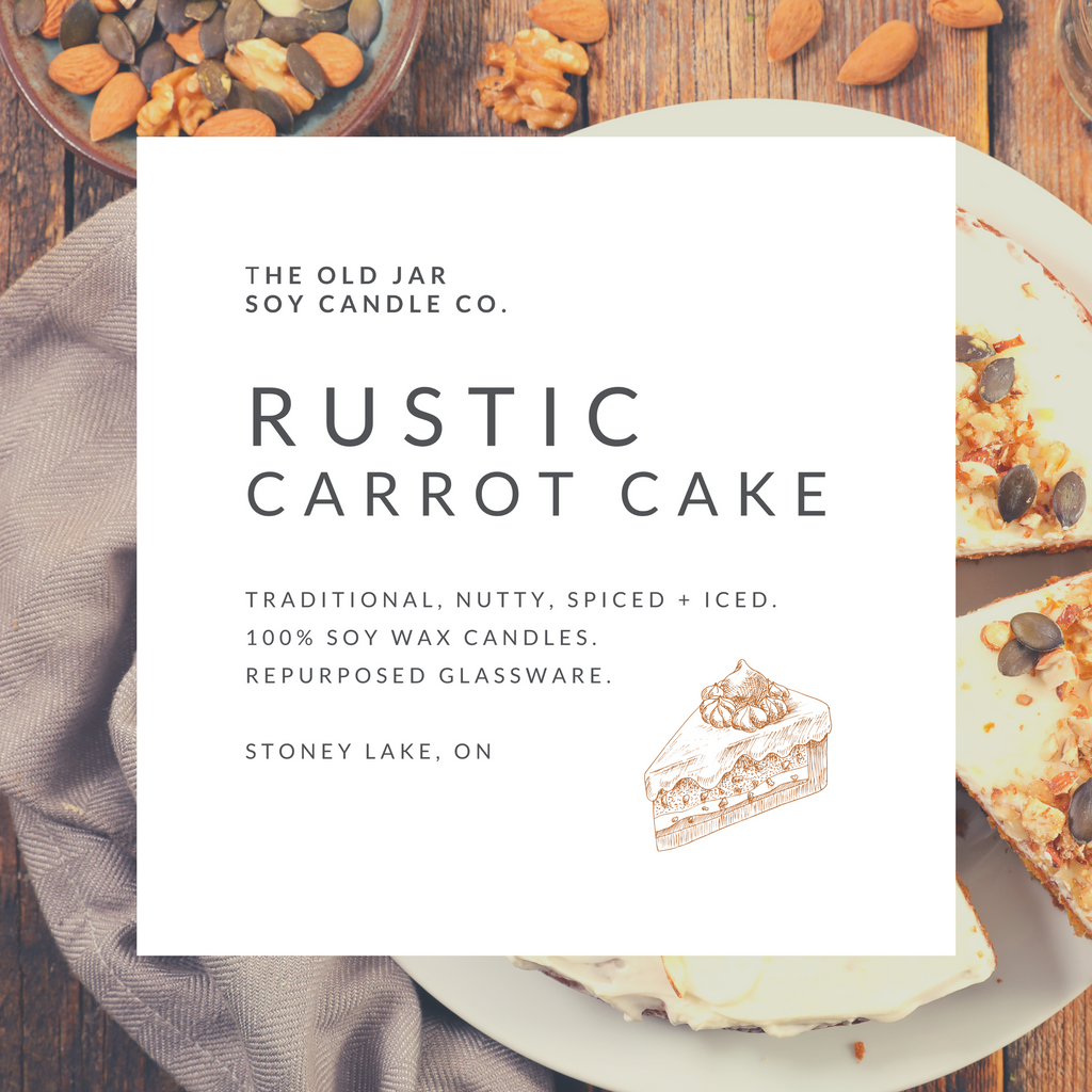 Rustic Carrot Cake Soy Candle