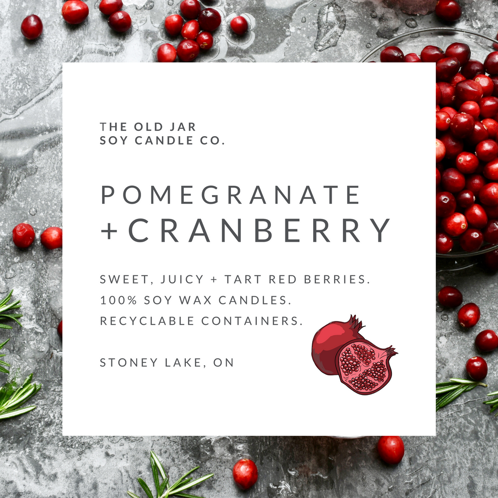 Pomegranate + Cranberry Soy Candle
