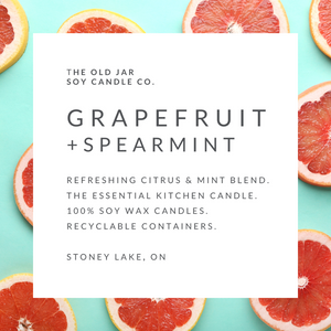 Grapefruit + Spearmint Soy Candle
