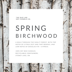 Spring Birchwood Soy Candle