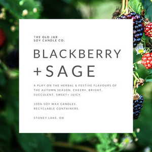 Blackberry + Sage Soy Candle