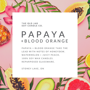 Papaya + Blood Orange Soy Candle