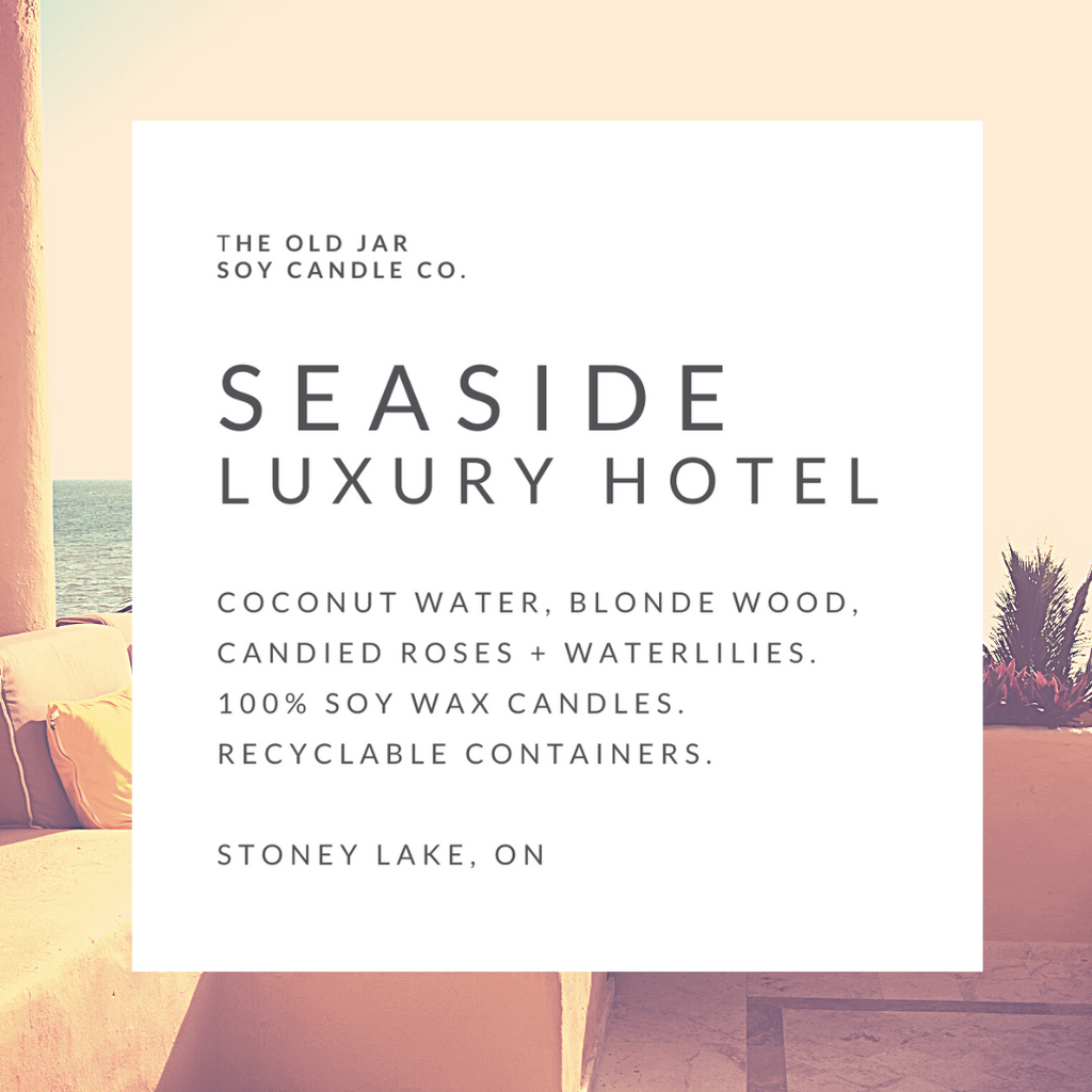 Seaside Luxury Hotel Soy Candle