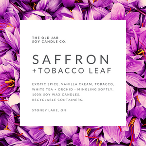 Saffron + Tobacco Leaf Soy Candle